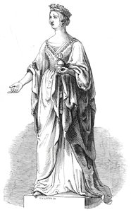Marmorstaty av Hennes Majestät, i Royal Exchange, 1845.
