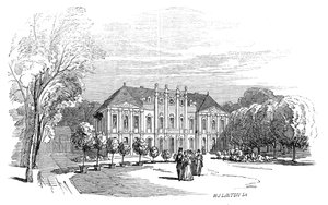 Palace of Tenneburg - från Hans Kungliga Höghet Prins Alberts teckning, 1845. av W. J. Linton
