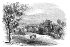 Schloss Rosenau, nära Coburg - från Hans Kungliga Höghet Prins Alberts teckning, 1845.