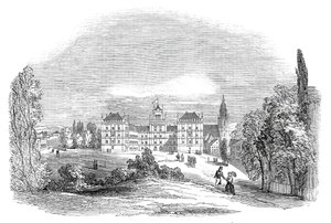 Slottet i Ehrenburg, Coburg - från Hans Kungliga Höghet Prins Alberts teckning, 1845.