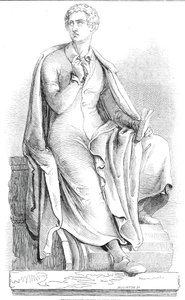 Thorwaldsens staty av Lord Byron, 1845.