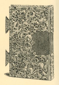 Bokomslag i förgyllt silver, 1881. av W Jones