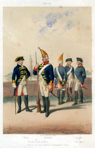 Tyska militäruniformer, 1740-1786 1800-talet. av W Korn