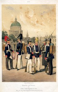 Den preussiska arméns grenadjärer och fusiliers, 1857. av W Korn