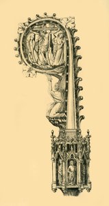 Chef för en pastorstab, 1300-talet, 1881.