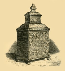 Tecaddy i silver, 1716, 1881.