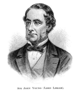 John Young, 1:e baron Lisgar, guvernör i New South Wales, 1886.