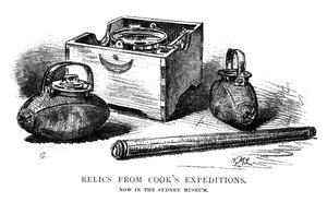 Reliker från Cooks expeditioner, 1886. av W. Macleod