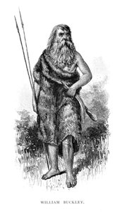 William Buckley, flydd engelsk fång i Australien, 1886.