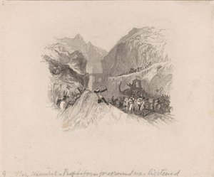 Hannibal passerar Alperna (vinjett)