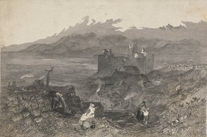 Harlech slott, norra Wales