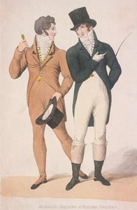 Morgonpromenad- och ridklänningar, c1810