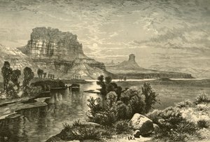 "Cliffs of Green River", 1874. av W. Roberts