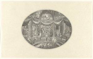 Allegorisk representation av apostlarnas handlingar Apostlarnas gärningar (titel på objekt) av W. Roosing