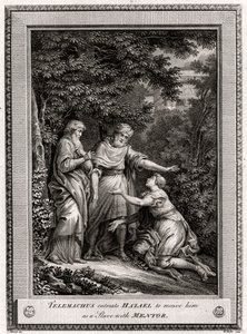 Telemachus vädjar till Hazael att ta emot honom som en slav med mentor, 1775