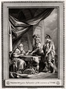 Telemachus får information om handeln i Tyrus, 1775 av W. Walker