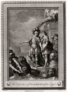 Telemachos avgång från Egypten, 1775