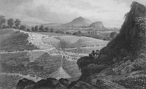 The Stone Quarries, Craigleith, nära Edinburgh: Varifrån den nya staden byggdes, 1829