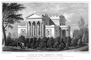 Villa i Regents Park, London, 1827.