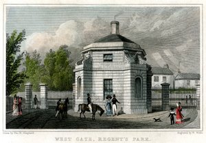 West Gate, Regents Park, London, 1800-talet.