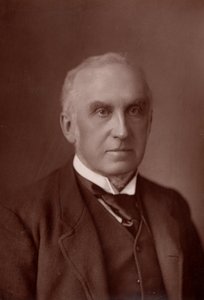 ""Charles Russell, förste baron Russell av Killowen (1832-1900) engelsk advokat. Lord Chief Justice of England från 1894 (woodburytype) av W. and D. (after) Downey