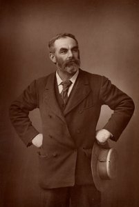 ""John Burns (1858-1943) engelsk arbetarpolitiker (socialistisk). (woodburytype) av W. and D. (after) Downey