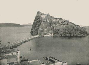 Aragonese slott, Ischia, Italien, 1895.