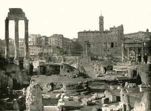Översikt över forumet, Rom, Italien, 1895. av W and S Ltd