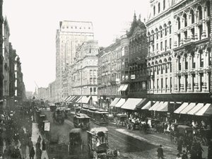 State Street, Chicago, USA, 1895. av W and S Ltd
