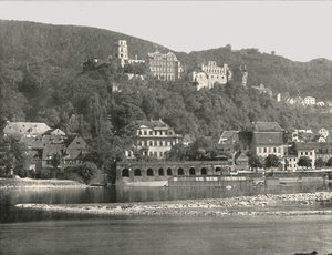 Slottet, Heidelberg, Tyskland, 1895. av W and S Ltd