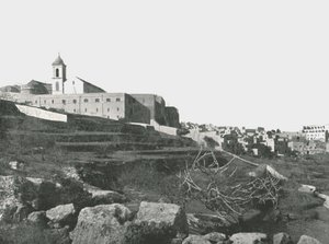 Födelsekyrkan, Betlehem, Palestina, 1895. av W and S Ltd