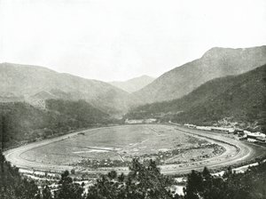 Race Course från Morrisons Hill, Hong Kong, 1895. av W and S Ltd