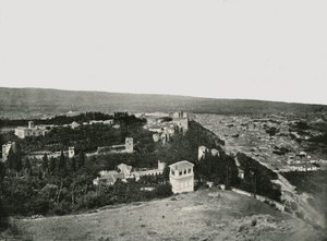 Staden och Alhambra, Granada, Spanien, 1895. av W and S Ltd
