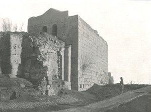 Torn från vilket St Paul steg ner i en korg, Damaskus, Osmanska Syrien, 1895.
