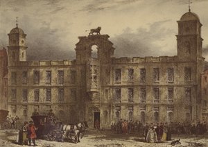 Northumberland House, Strand (chromolitho) av Waldo Sargeant