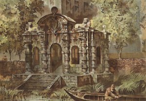 York House (chromolitho) av Waldo Sargeant