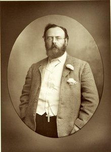 Porträtt av Robert Buchanan (1841-1901) (s/v foto) av Walery Rzewuski