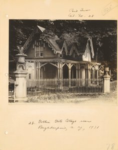 [Gotisk stuga nära Poughkeepsie, New York] av Walker Evans
