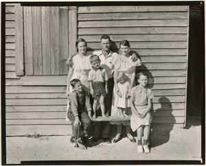 Sharecroppers familj, Hale County, Alabama / Burroughs familj, Hale County, Alabama