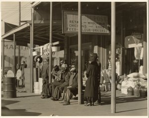 Scen på trottoaren, Selma, Alabama