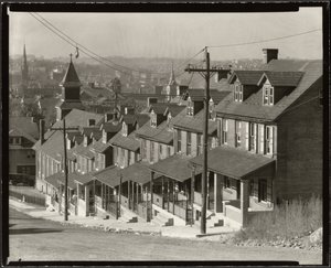 Tvåfamiljshus i Bethlehem, Pennsylvania av Walker Evans