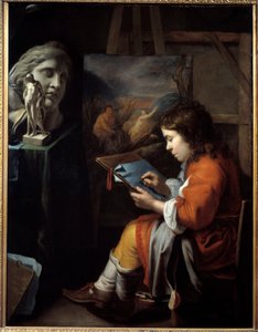 Den unge ritaren Målning av Walelrant Vaillant (1623-1677)