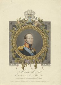 Porträtt av tsar Alexander den I av Ryssland av Walraad Nieuwhoff