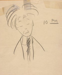 10 PM (Porträtt av La Salle Spier) av Walt Kuhn