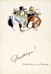 Julhälsningar 1931 av Walt Kuhn
