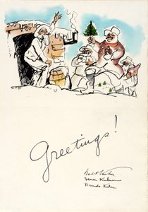 Julhälsningar 1933 av Walt Kuhn