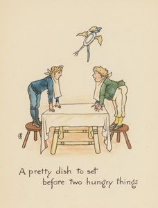 Illustration till Legends for Lionel av Walter Crane (färglitografi) av Walter (after) Crane