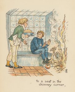 Illustration till Legends for Lionel av Walter Crane (färglitografi)