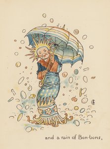 Illustration till Legends for Lionel av Walter Crane (färglitografi) av Walter (after) Crane