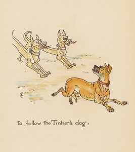 Illustration till Legends for Lionel av Walter Crane (färglitografi) av Walter (after) Crane